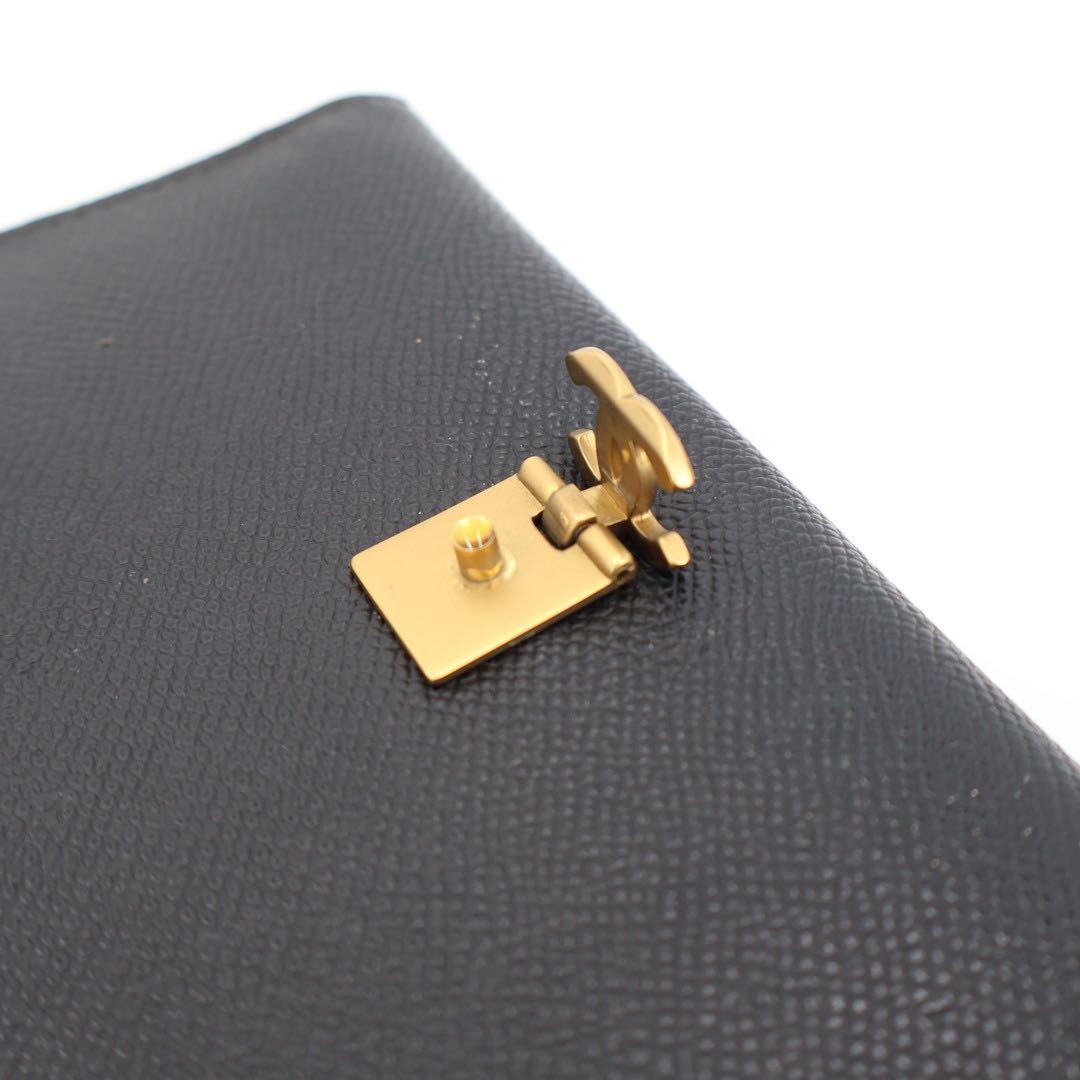 シャネル CHANE キャビアスキン 財布 サイフ