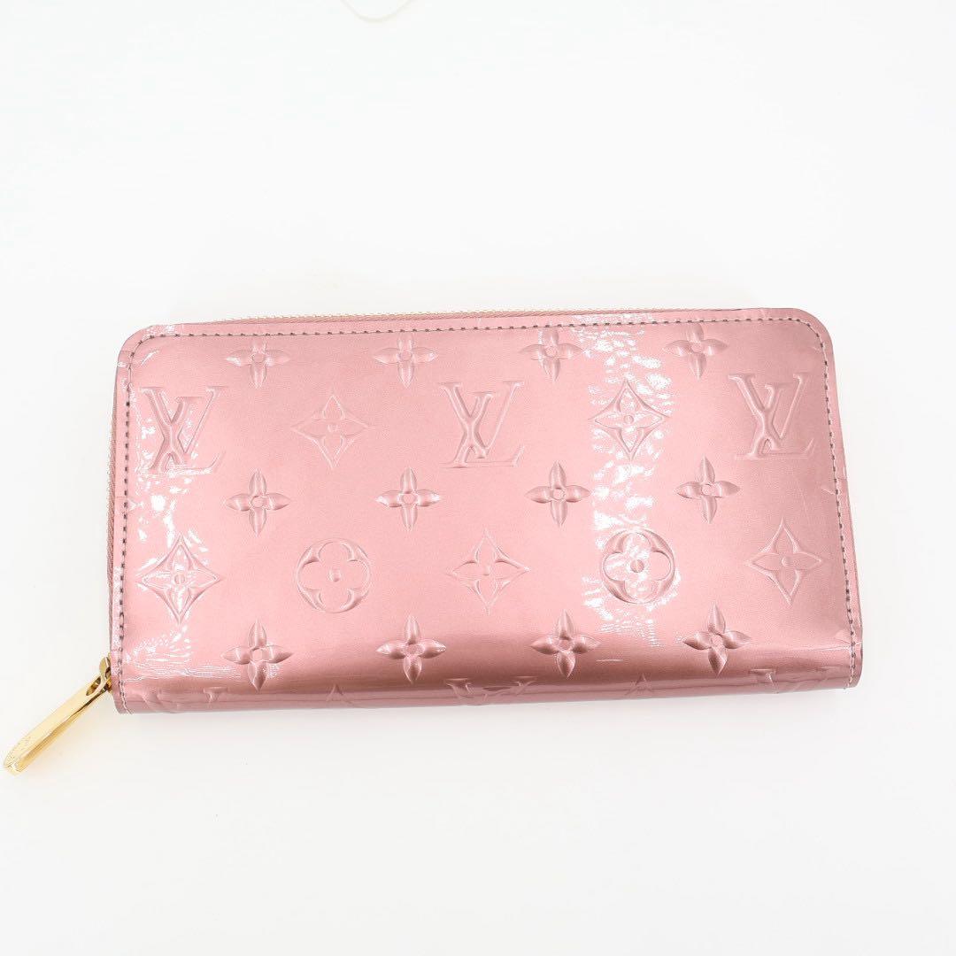 ルイヴィトン LOUIS VUITTON ジッピーウォレット 長財布 M91599 ヴェルニ ローズヴェルール