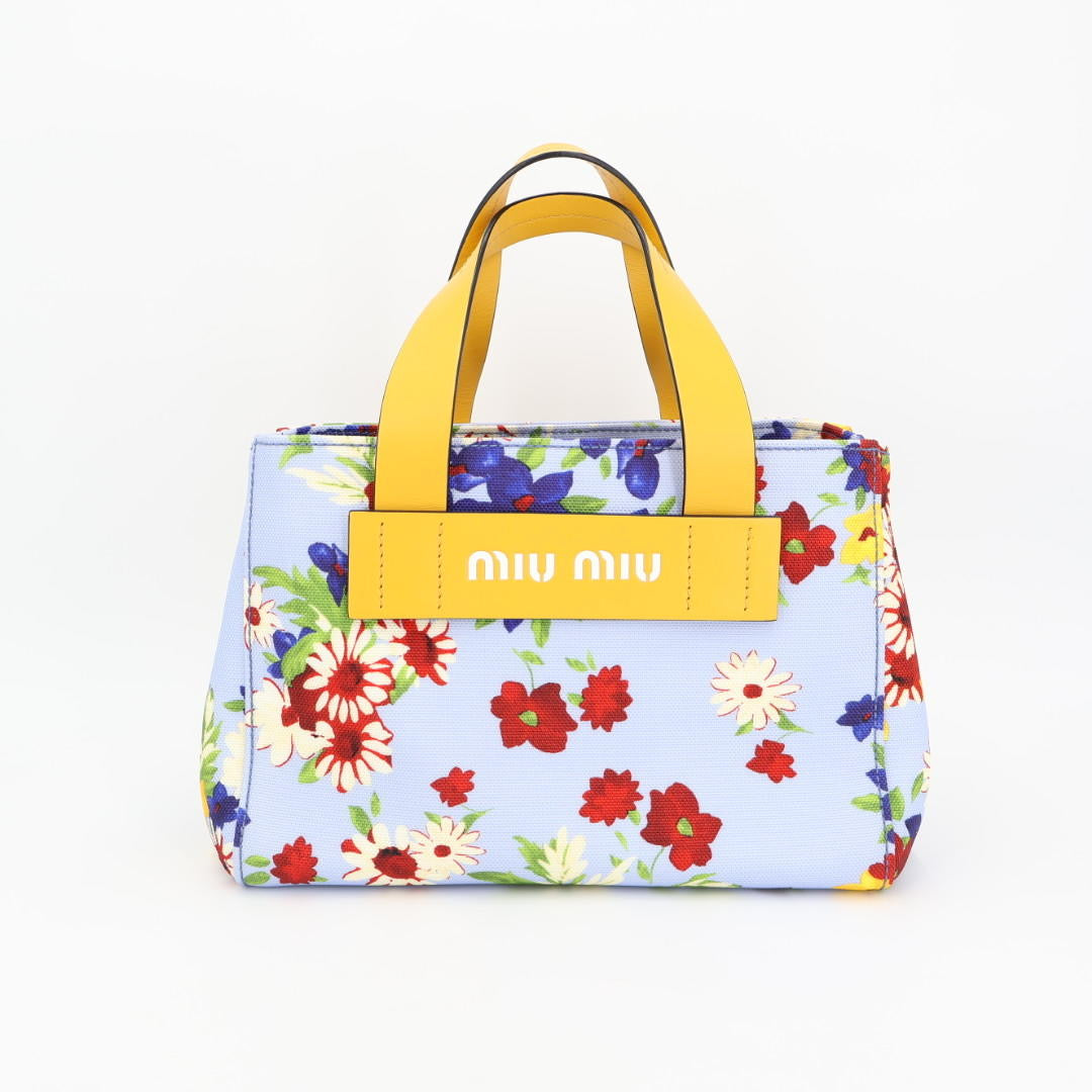 ミュウミュウ　ＭIUMIU　カナパ　エブリウェア　フラワーブーケ　花柄　日本限定