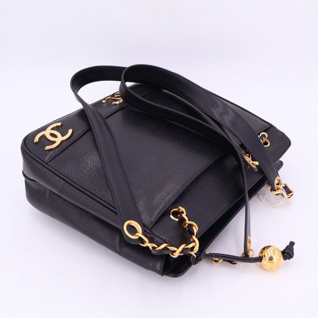 シャネル CHANEL トリプルココマーク チェーントートバッグ レディース