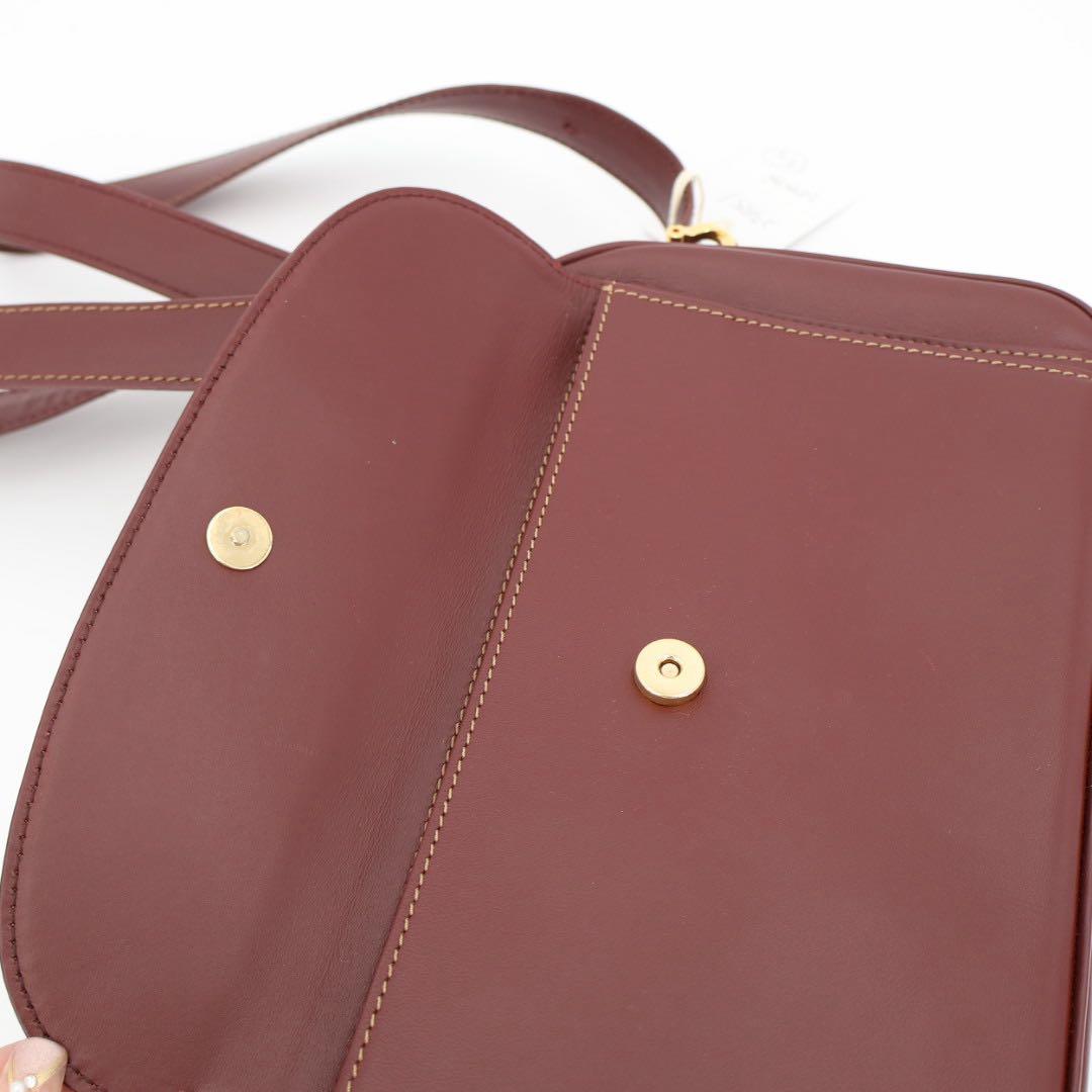 カルティエ CARTIER ショルダーバッグ マスト レザー ボルドー