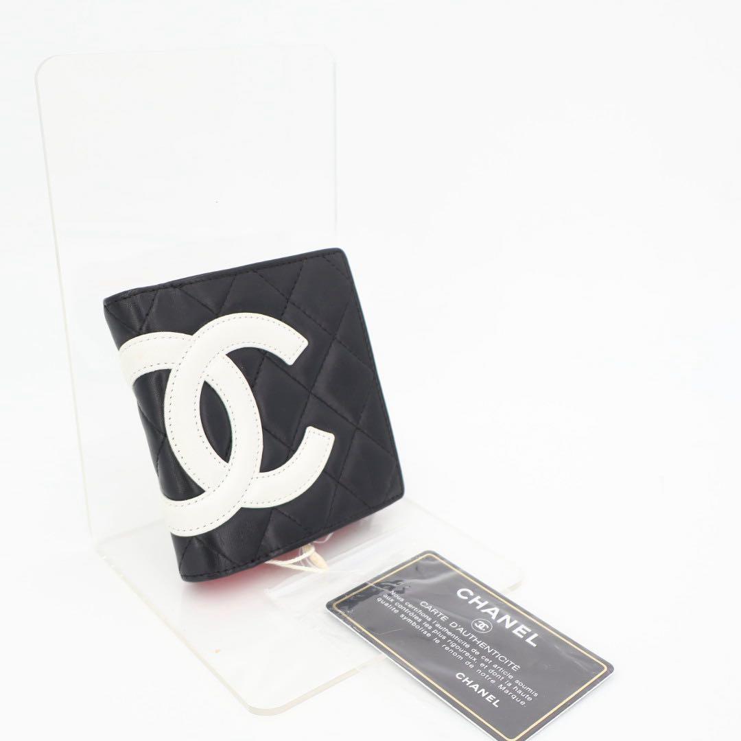 シャネル CHANEL カンボンライン 二つ折り財布（小銭入れあり） レザー レディース
