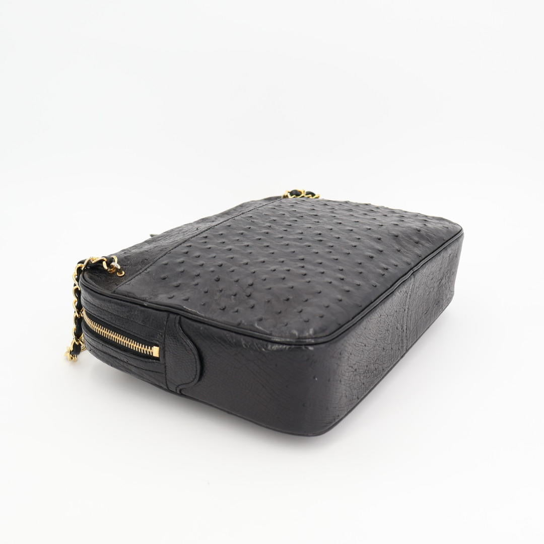 シャネル CHANEL シャネル オーストリッチ チェーンショルダーバッグ