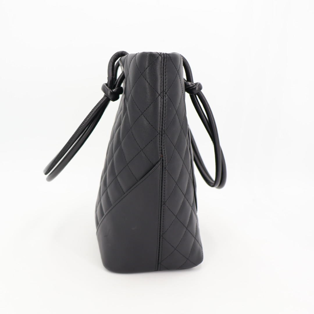 シャネル CHANEL カンボンライン ミディアム トートバッグ