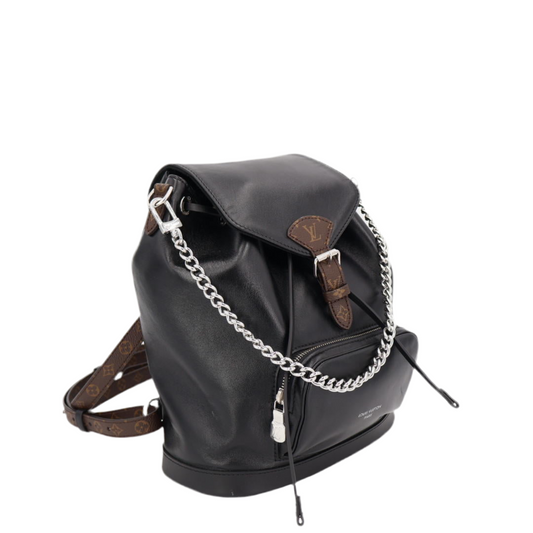 ルイ ヴィトン LOUIS VUITTON モノグラム モンスリ バイブ PM ブラック M12587 レディース ラムレザー/モノグラムキャンバス リュック・デイパック