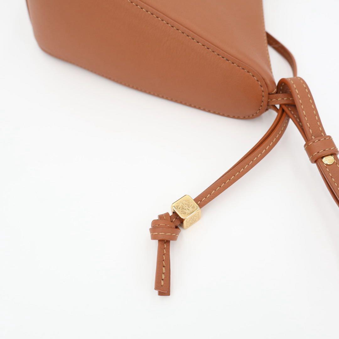ロエベ LOEWE ハンモック ホーボーバッグ ミニ 2Wayバッグ レザー　タン ブラウン 美品