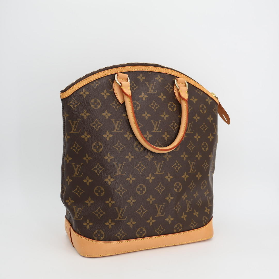 ルイヴィトン LOUIS VUITTON モノグラム ロックイットMM ハンドバッグ トートバッグ M40606 ブラウン PVC レザー レディース