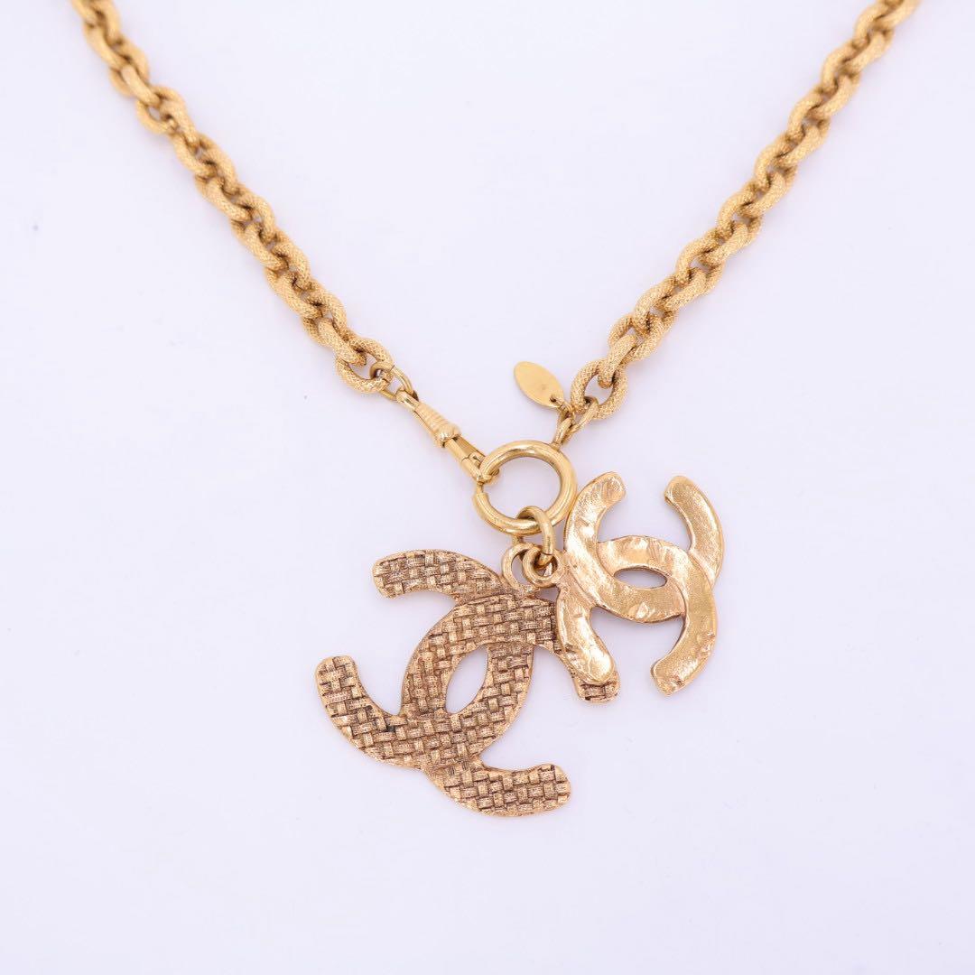 シャネル CHANEL チェーンロングネックレス ペンダント ココマーク ゴールド アクセサリー