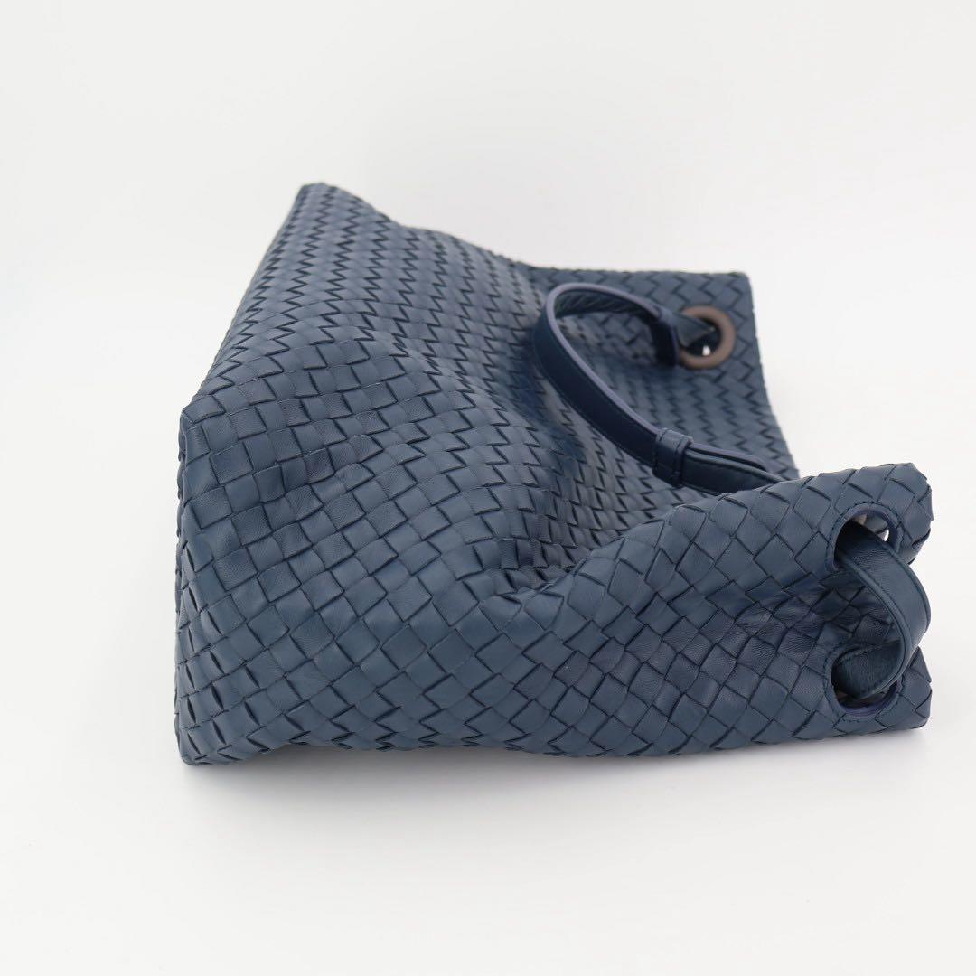 ボッテガ・ヴェネタ Bottega Veneta イントレチャート ガルダ レザー トート バッグ
