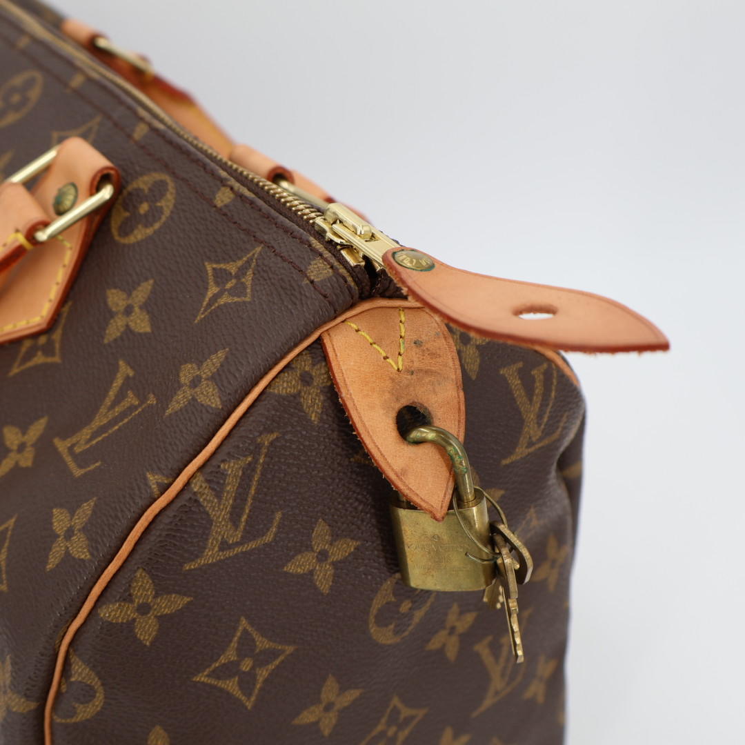 ルイ ヴィトン LOUIS VUITTON モノグラム スピーディ30 M41108 ハンドバッグ ブラウン