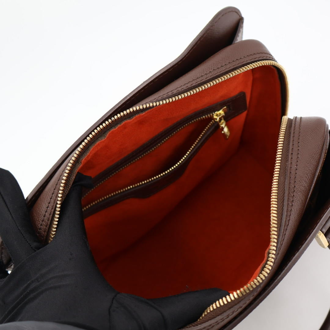 ルイヴィトン LOUIS VUITTON N51155 トリアナ ハンドバッグ 茶 ブラウン ダミエキャンバス