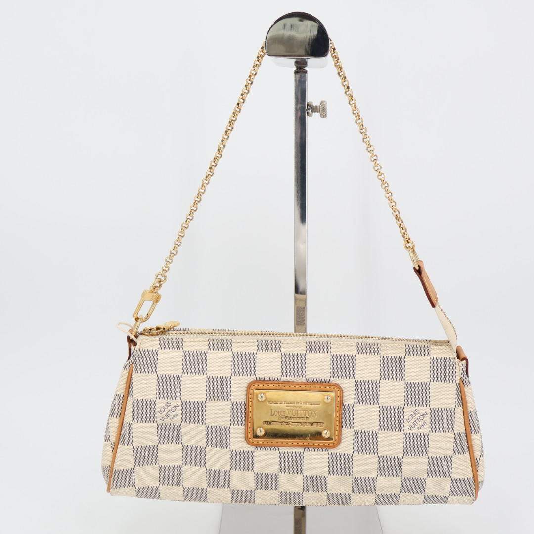 ルイ ヴィトン LOUIS VUITTON ダミエアズール エヴァ アクセサリーポーチ チェーンショルダーバッグ 2WAY 斜め掛け可
