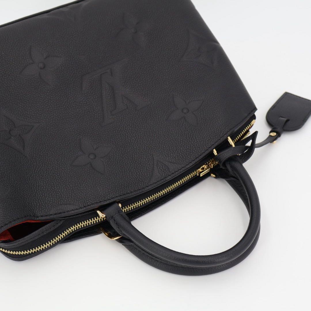 ルイヴィトン LOUIS VUITTON プティパレPM 2WAY ハンドバッグ モノグラムアンプラント レザー ショルダーバッグ ブラック M58916