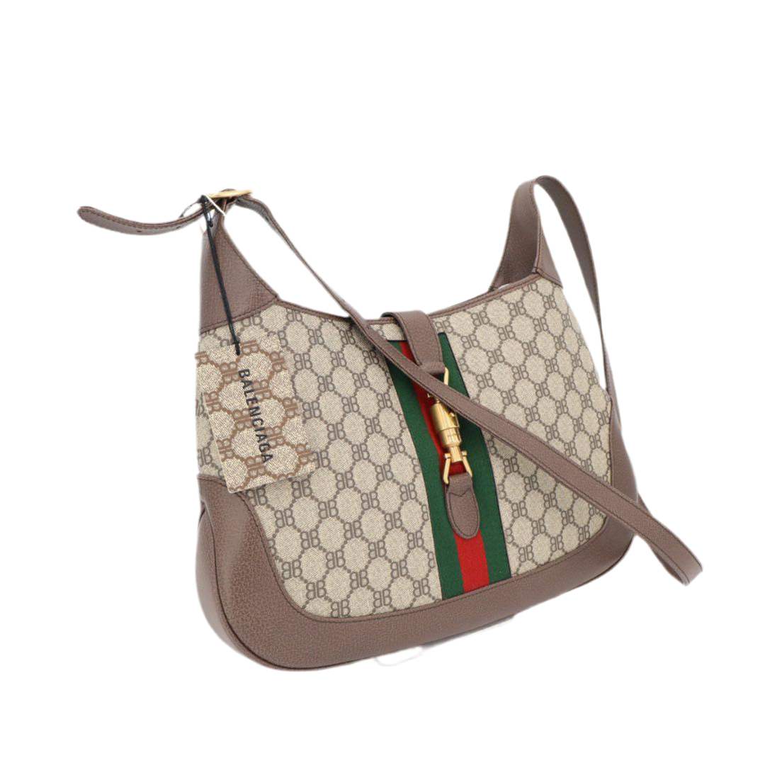 グッチ GUCCI グッチ×バレンシアガ ジャッキー シェリーライン ワンショルダーバッグ 2WAYバッグ 美品