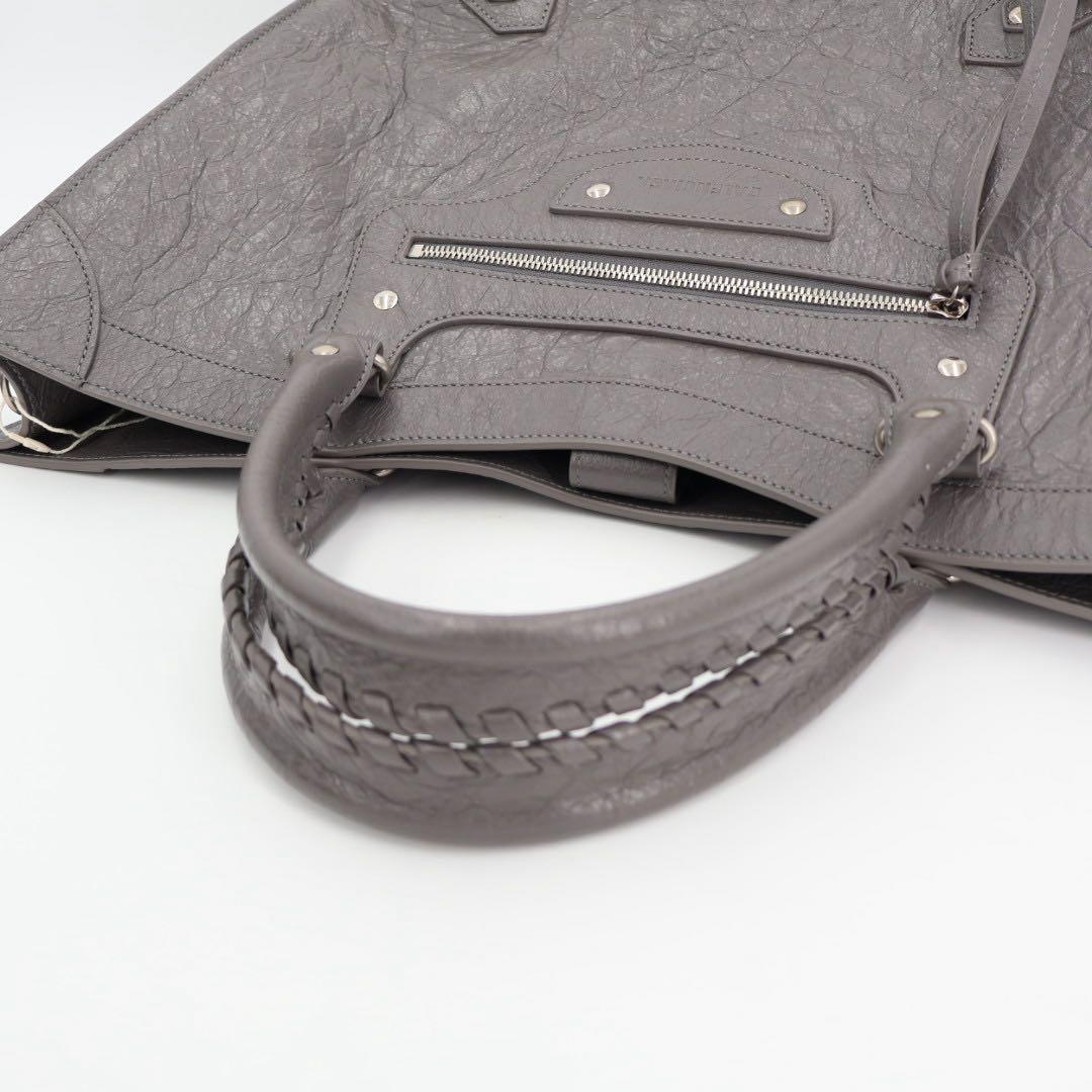 バレンシアガ BALENCIAGA ハンドバッグ ショルダーバッグ ネオクラシックＭ レザー グレー レディース 702502