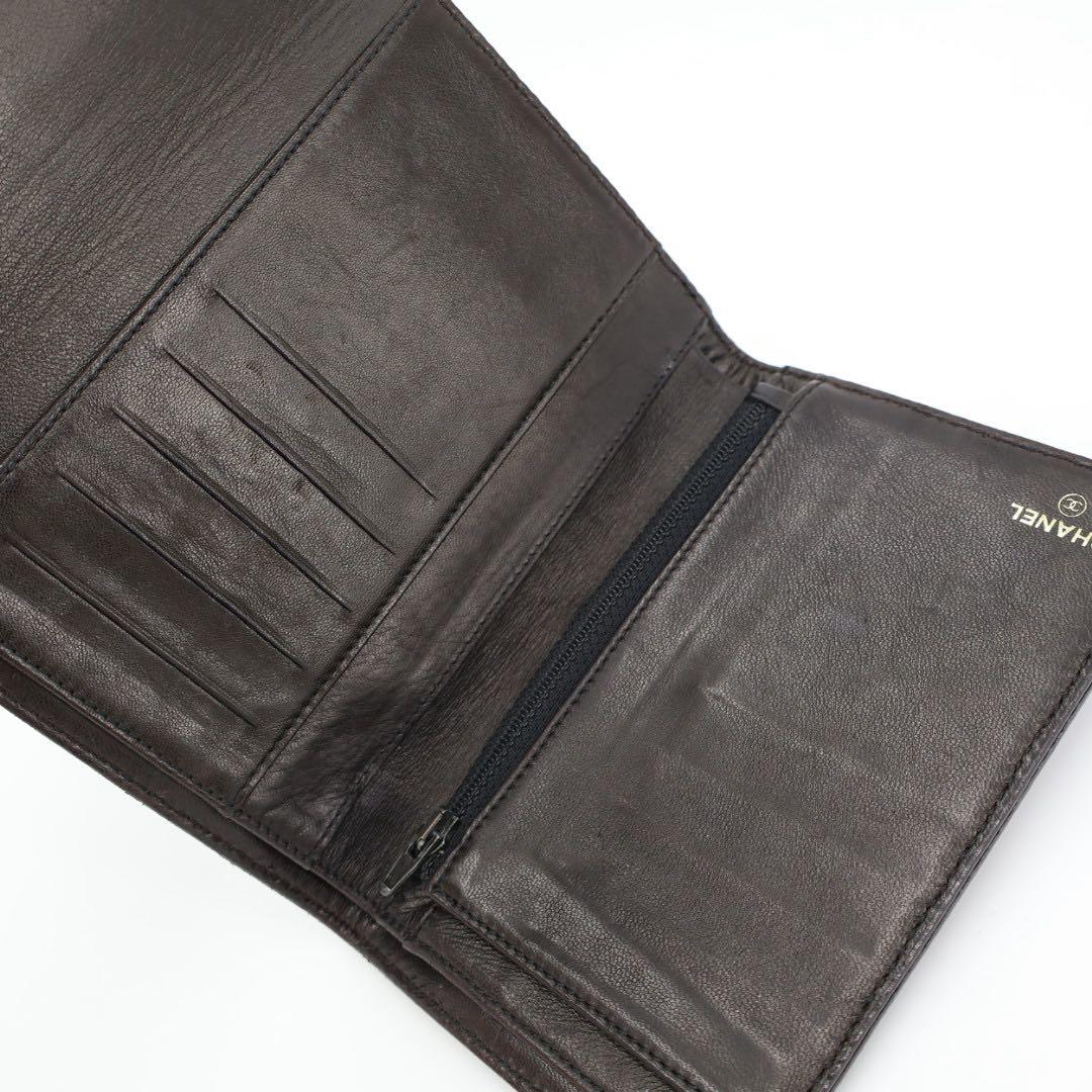 シャネル CHANE キャビアスキン 財布 サイフ