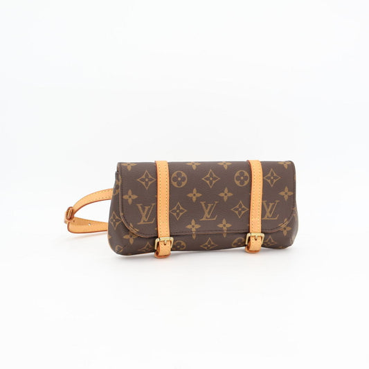 Louis Vuitton ルイヴィトン ポシェット・マレル M51159 ウエストポーチ ウエストバッグ ボディバッグ モノグラム キャンバス ブラウン