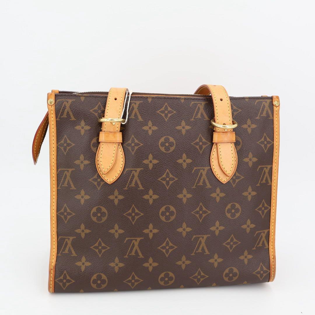 ルイ・ヴィトン LOUIS VUITTON モノグラム ポパンクール オ ワンショルダー トートバッグ M40007 ブラウン PVC ショルダーバッグ