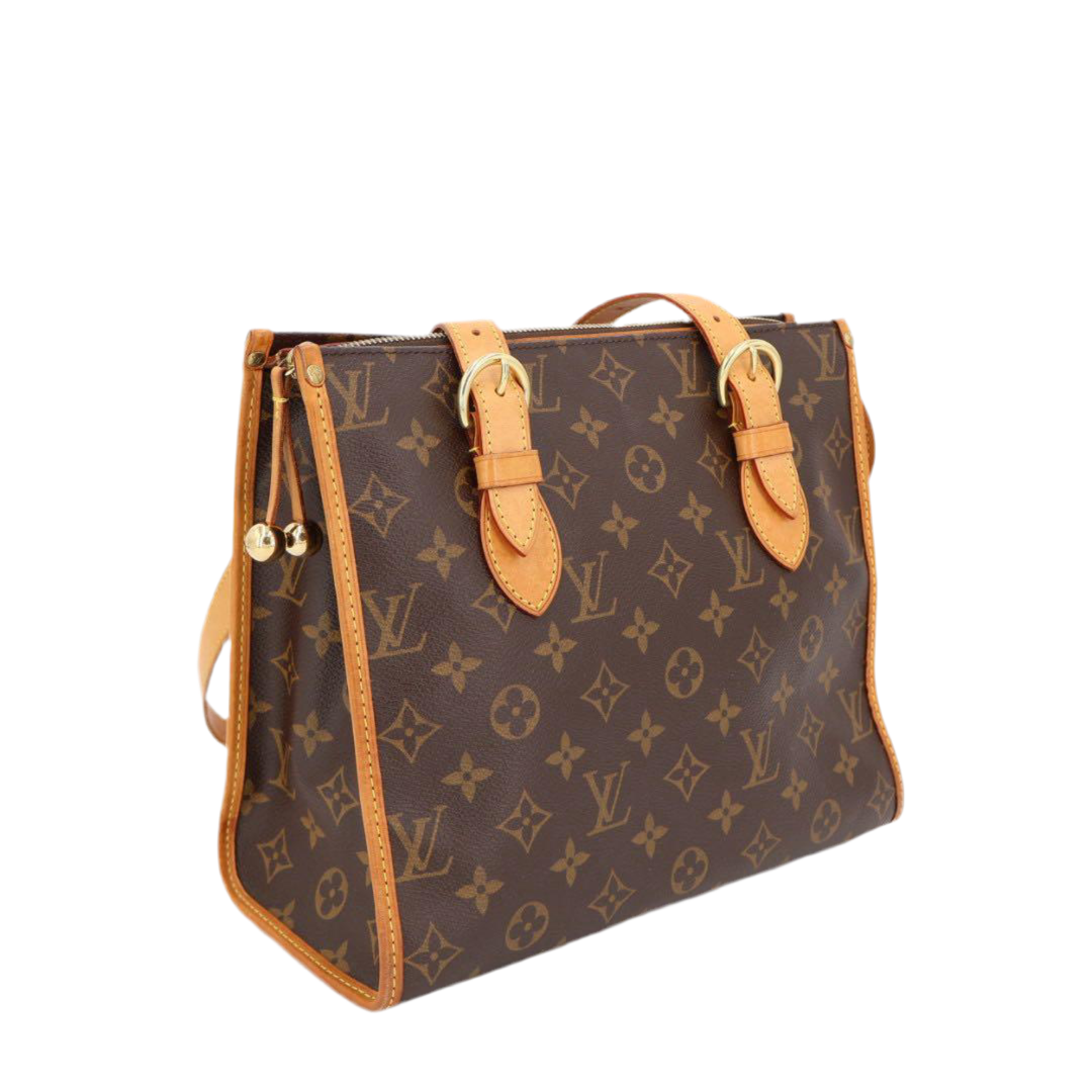 ルイ・ヴィトン LOUIS VUITTON モノグラム ポパンクール オ ワンショルダー トートバッグ M40007 ブラウン PVC ショルダーバッグ
