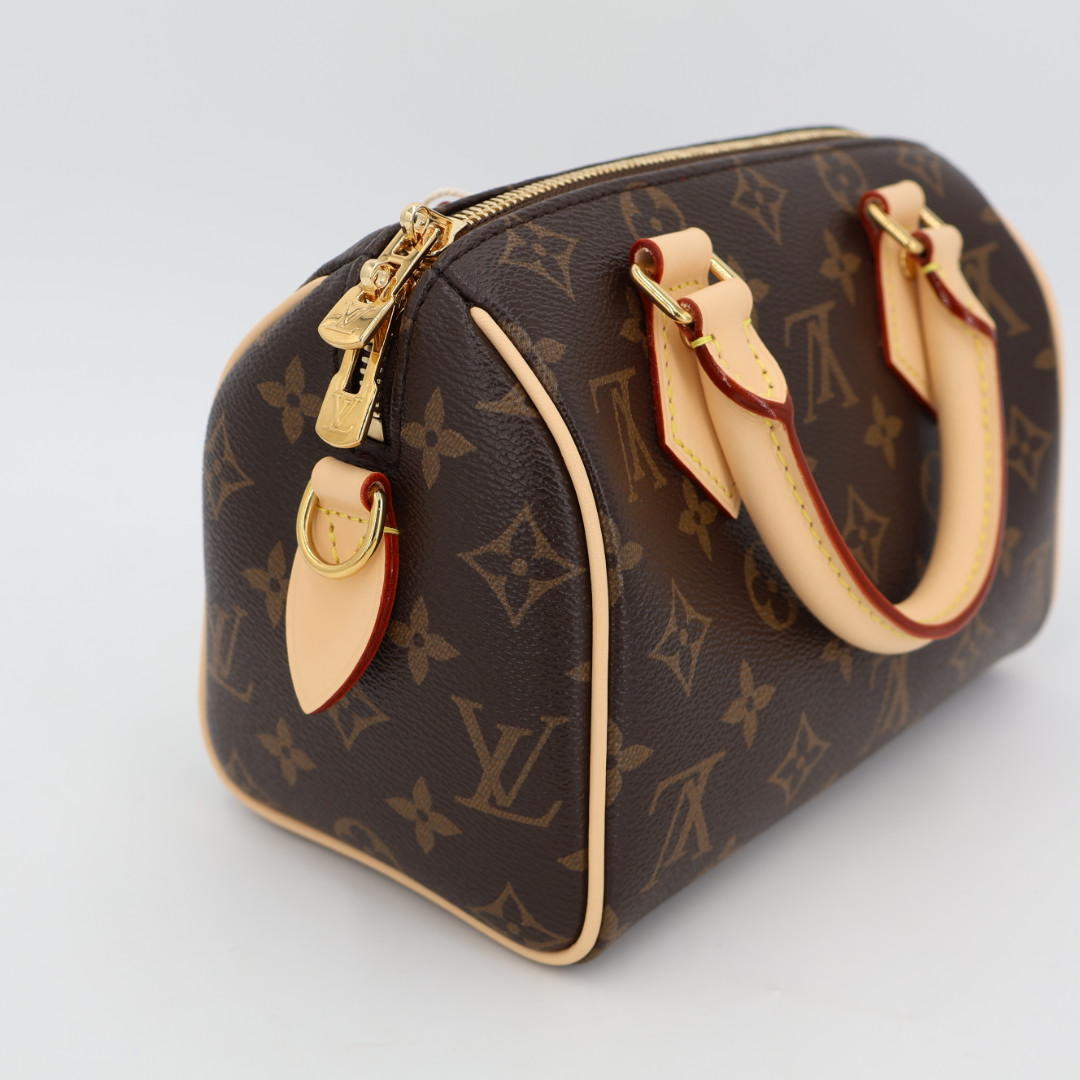 ルイ ヴィトン LOUIS VUITTON スピーディ バンドリエール 20 モノグラム レザー ブラック 2WAYバッグ ルイヴィトン ショルダーバッグ ルイヴィトン ハンドバッグ レディース スピーディ20 ミニバッグ ブランド 美品
