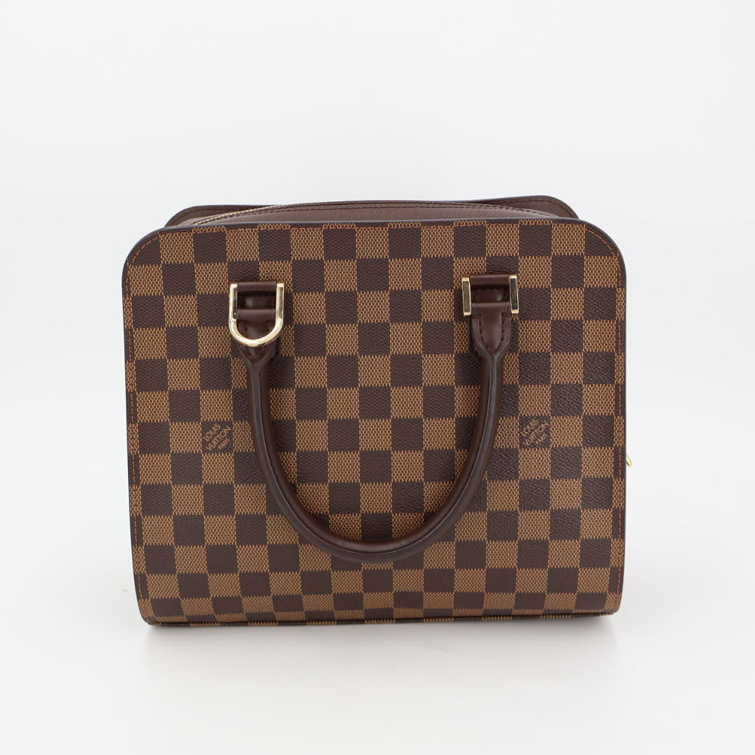 ルイヴィトン LOUIS VUITTON N51155 トリアナ ハンドバッグ 茶 ブラウン ダミエキャンバス