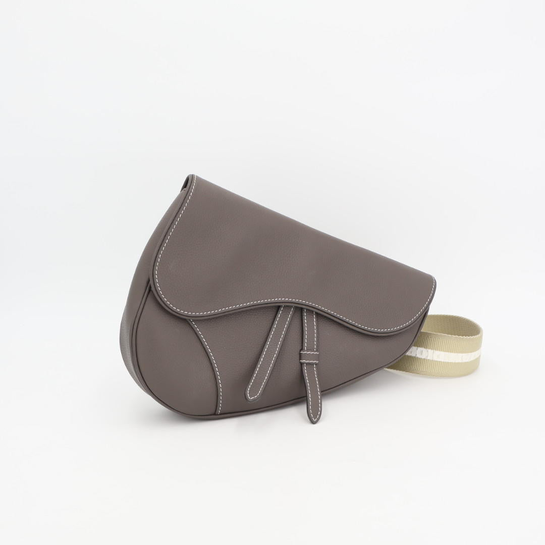ディオール DIOR SADDLE サドル ボディバッグ レザー ダークネイビー