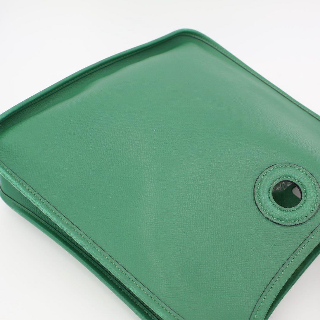 エルメス HERMES ヴェスパPM ショルダーバッグ クシュベル グリーン系 ゴールド金具 □B刻印