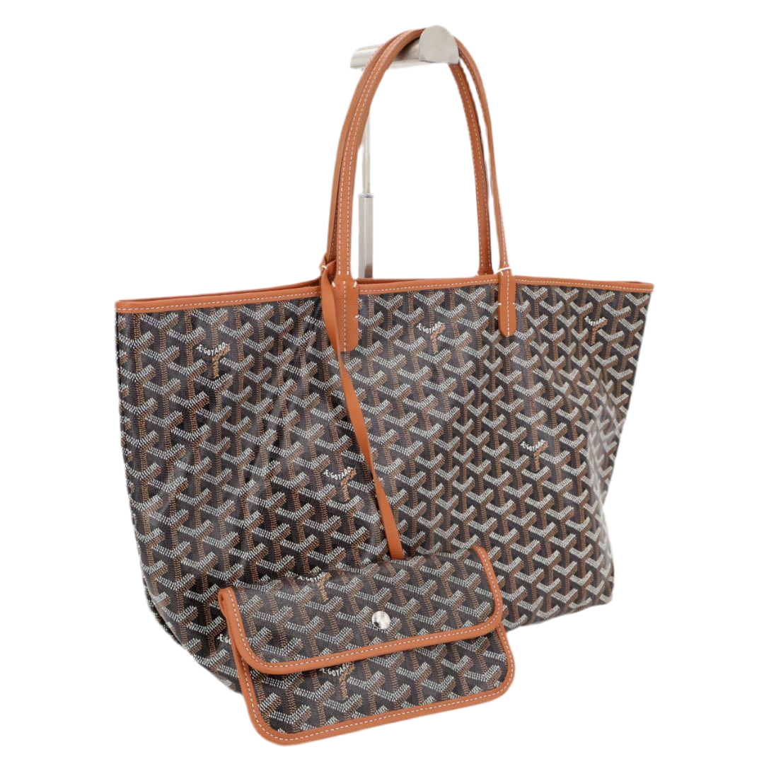 ゴヤール GOYARD サンルイPM トートバッグ PVCコーティングキャンバス ブラウン レディース