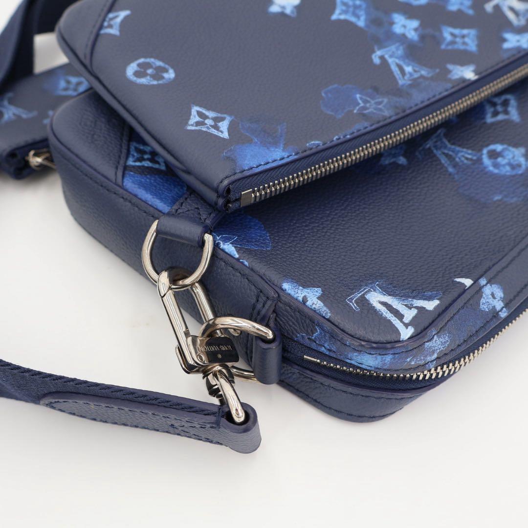 ルイヴィトン LOUIS VUITTON ウォーターカラー トリオ メッセンジャ M57840 メンズ ショルダーバッグ