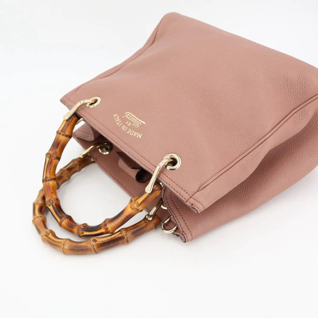 グッチ GUCCI バンブー レザー 2WAYハンドバッグ