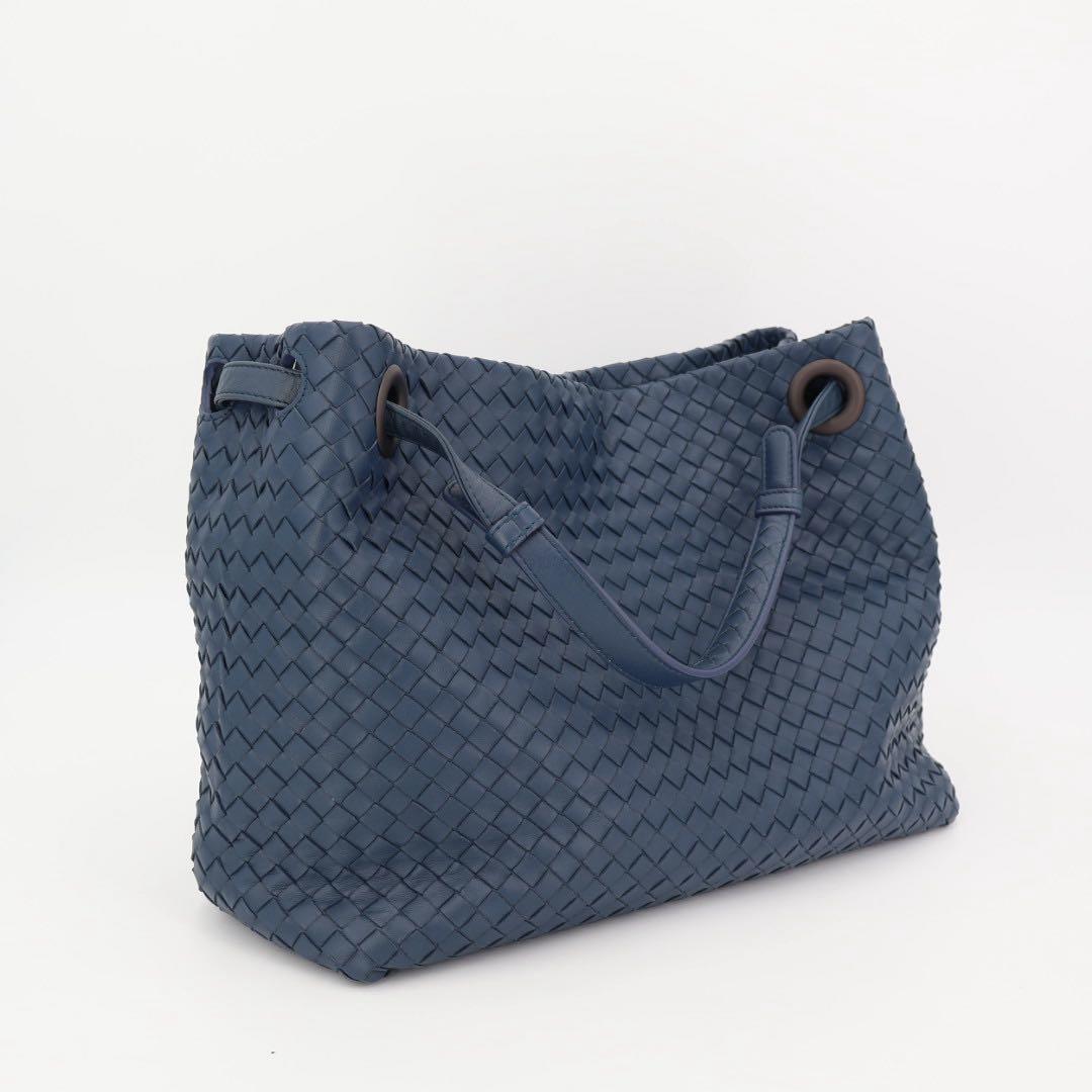 ボッテガ・ヴェネタ Bottega Veneta イントレチャート ガルダ レザー トート バッグ