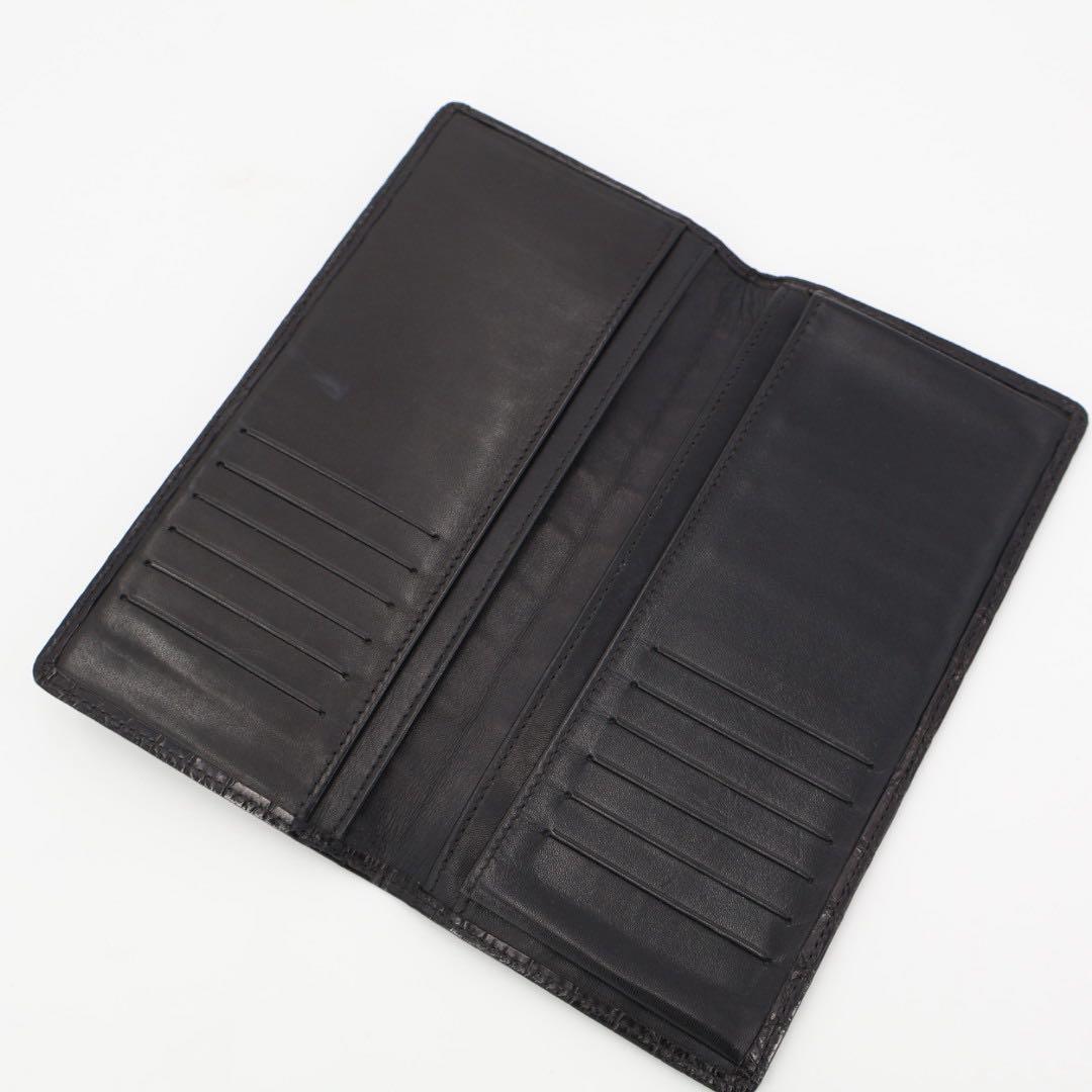 ルイヴィトン LOUIS VUITTON 黒のクロコダイルレザー長財布