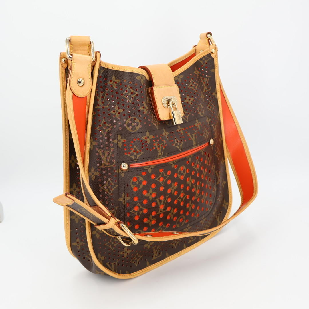 ルイ ヴィトン LOUIS VUITTON モノグラム ペルフォ ミュゼット ショルダー バッグ オランジュ