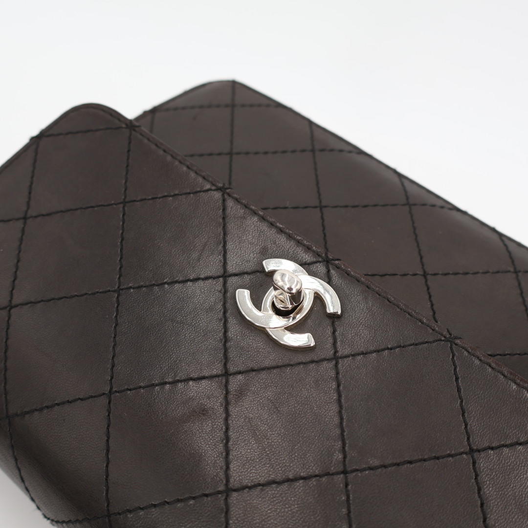 シャネル CHANEL ショルダーバッグ ココマーク ブラック レザー