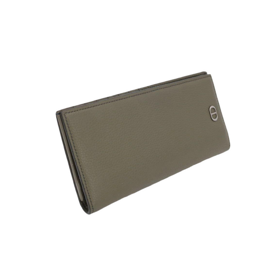 クリスチャンディオール Christian Dior バーティカルロングウォレット　ベージュ　レザー2ESBC002CDI　長財布