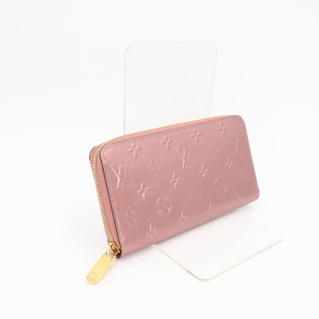 ルイヴィトン LOUIS VUITTON ジッピーウォレット 長財布 M91599 ヴェルニ ローズヴェルール