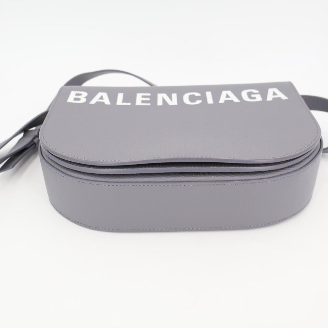 バレンシアガ BALENCIAGA ヴィル デイバッグ ショルダーバッグ レザー グレー 542207