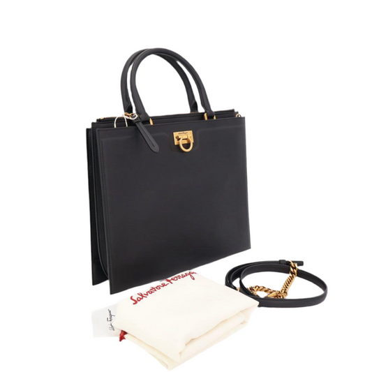 フェラガモ Ferragamo 21 H995 NERO 0724602 レディース トートショルダーバッグ