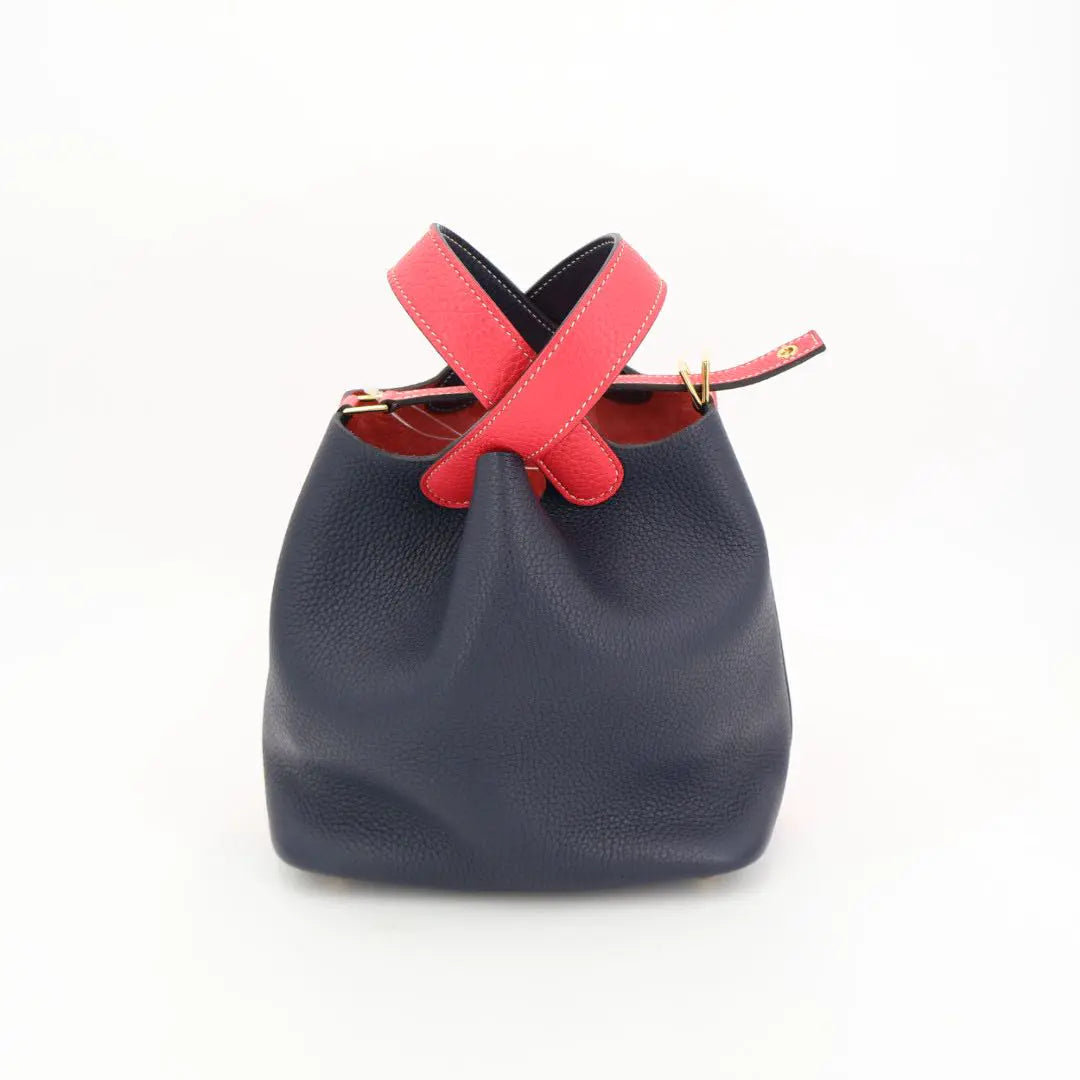 エルメス HERMES ピコタンロック　カザック18/PM　ローズエクストリーム/　ブルーニュイ　トリヨンクレマンス　ゴールド金具