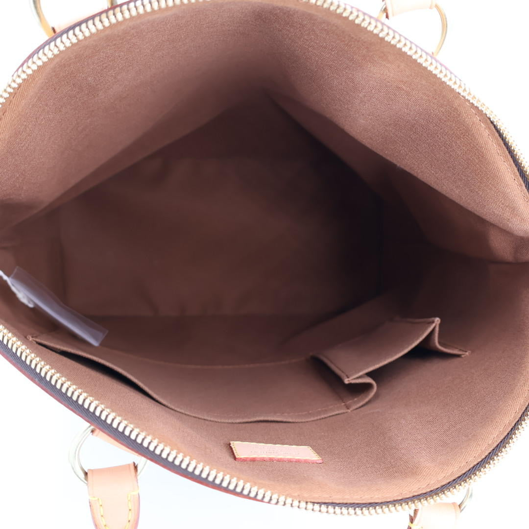 ルイヴィトン LOUIS VUITTON モノグラム ロックイットMM ハンドバッグ トートバッグ M40606 ブラウン PVC レザー レディース