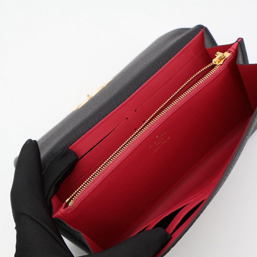 ルイヴィトン LOUIS VUITTON 長財布 ポルトフォイユ・カプシーヌ 　トリヨンレザー　マリーヌルージュ　M63739