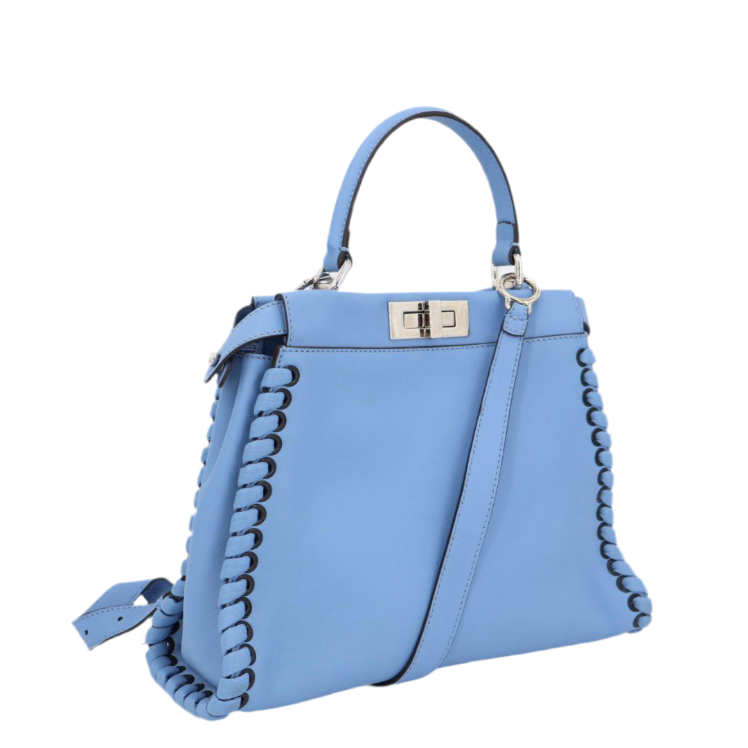フェンディ Fendi レギュラーピーカーブー 2WAY ブルー 8BN290