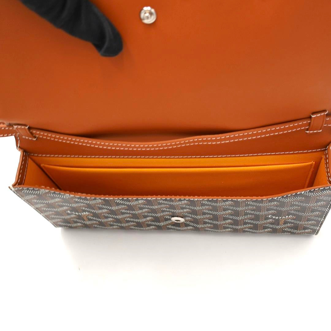 ゴヤール GOYARD モンテカルロPM ショルダーバッグ クラッチバッグ ブラウン