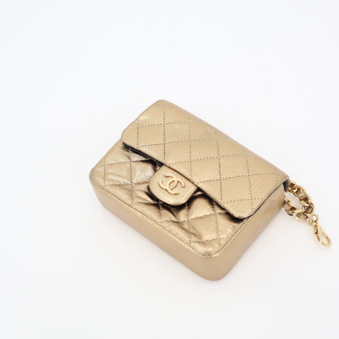 シャネル　CHANEL　ヴィンテージ　ミニミニマトラッセ　チェーン バッグチャーム　ポーチ　ハンドバッグ