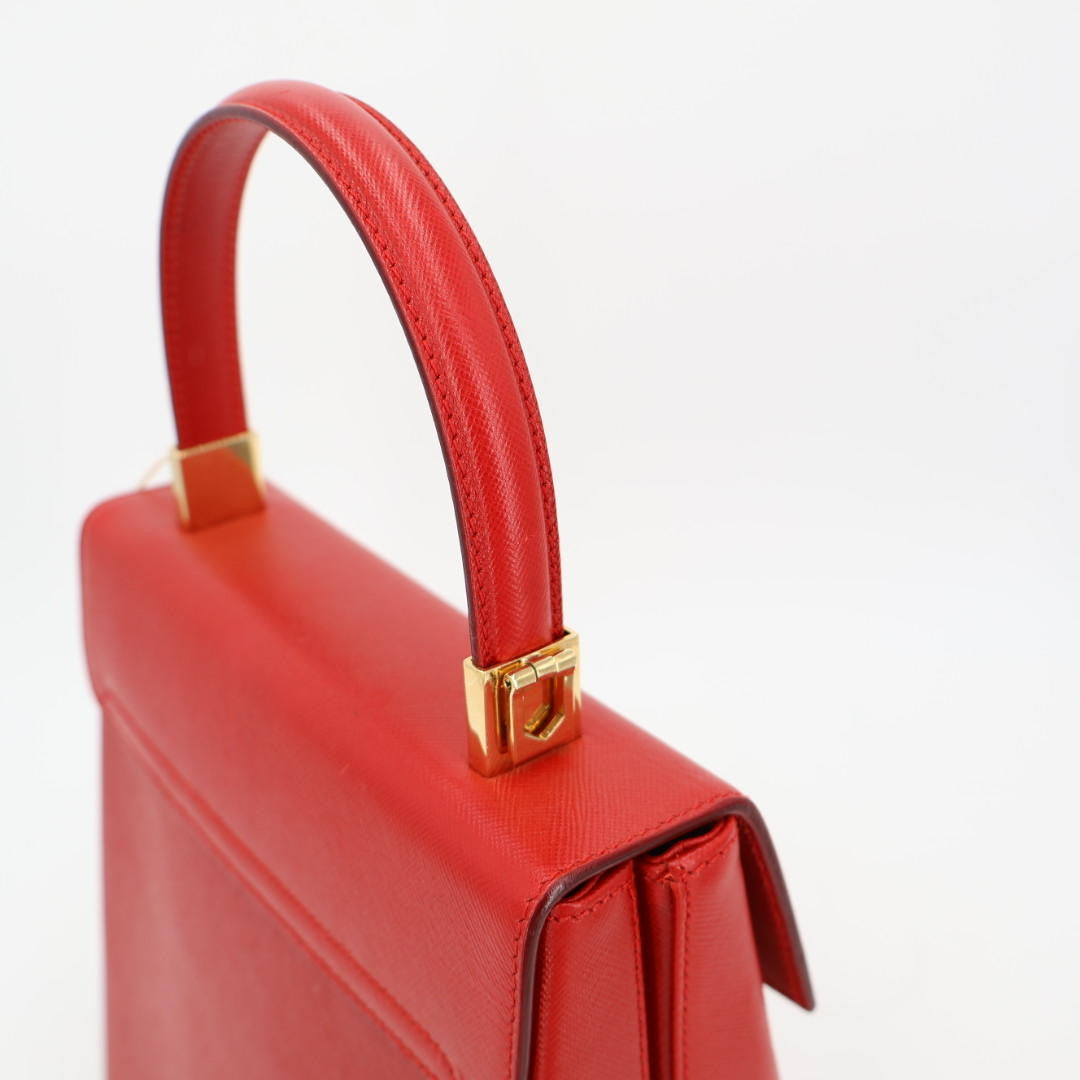 フェラガモ Salvatore Ferragamo ガンチーニ レザー 2way ショルダーバッグ レッド