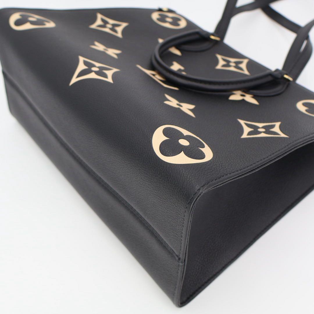 ルイ・ヴィトン LOUIS VUITTON M45495 アンプラント オンザゴーMM ブラック ベージュ 2WAYバッグ