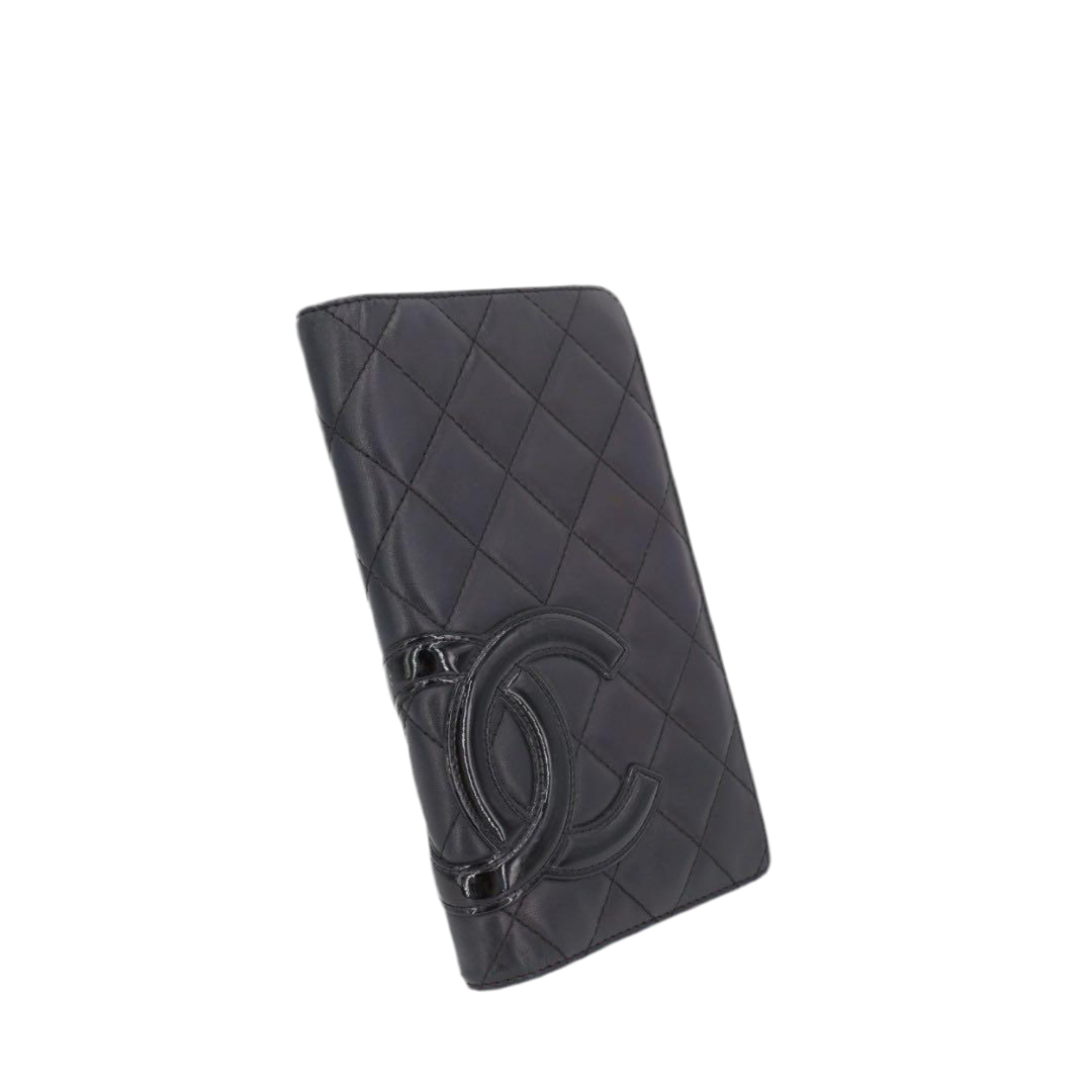 シャネル CHANEL カンボンライン ココマーク 2つ折長財布