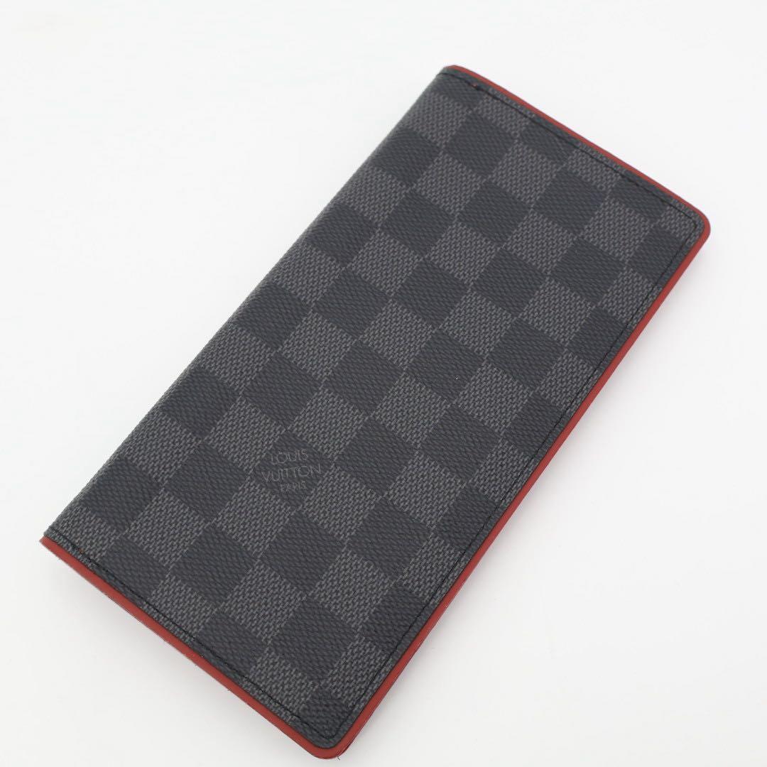 ルイヴィトン LOUIS VUITTON ポルトフォイユ・プラザ ダミエコバルト ロングウォレット 二つ折り財布 グレー/ブラック M63254