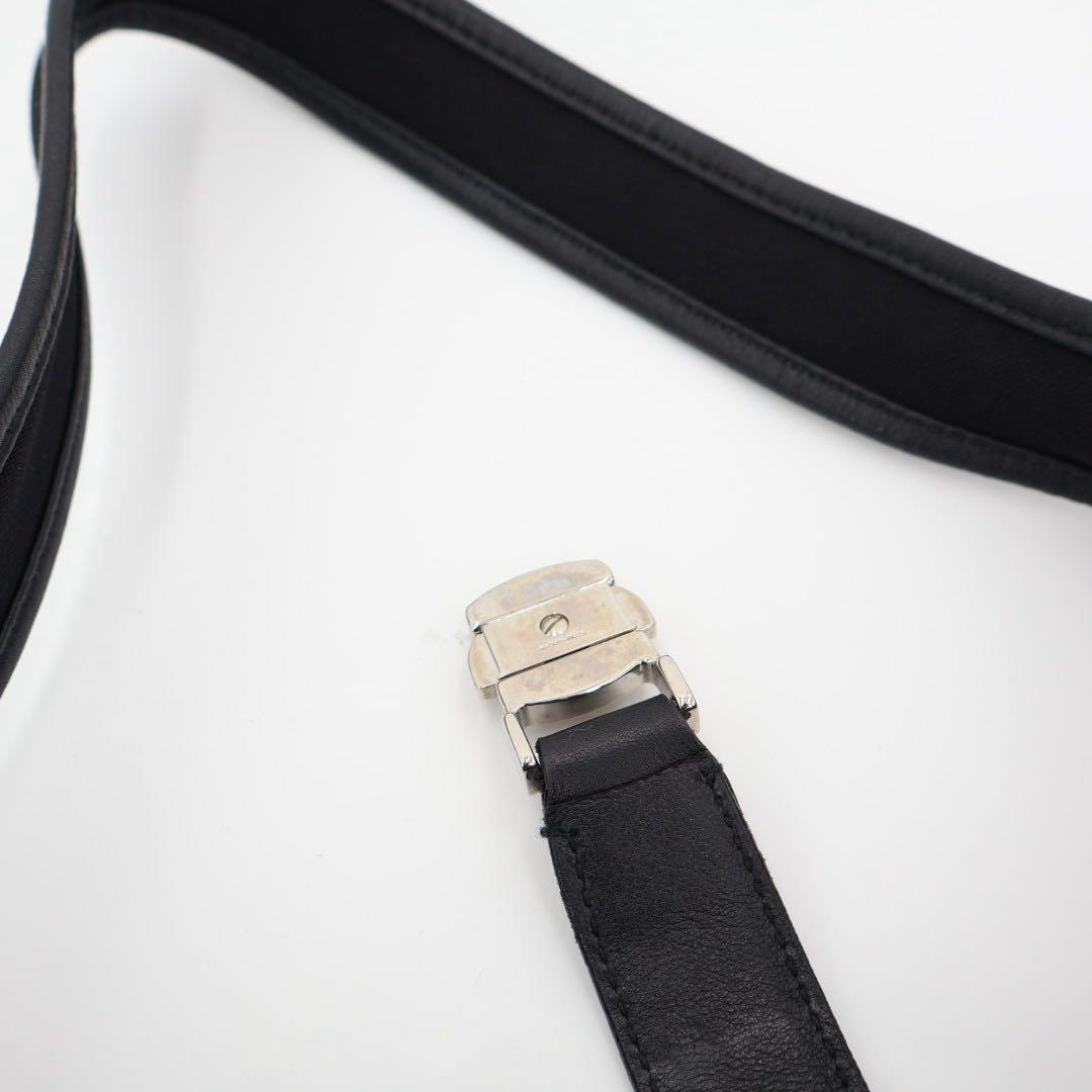 フェラガモ Ferragamo サルヴァトーレ フェラガモ ショルダーバッグ ワンショルダー ブラック ナイロン×レザー