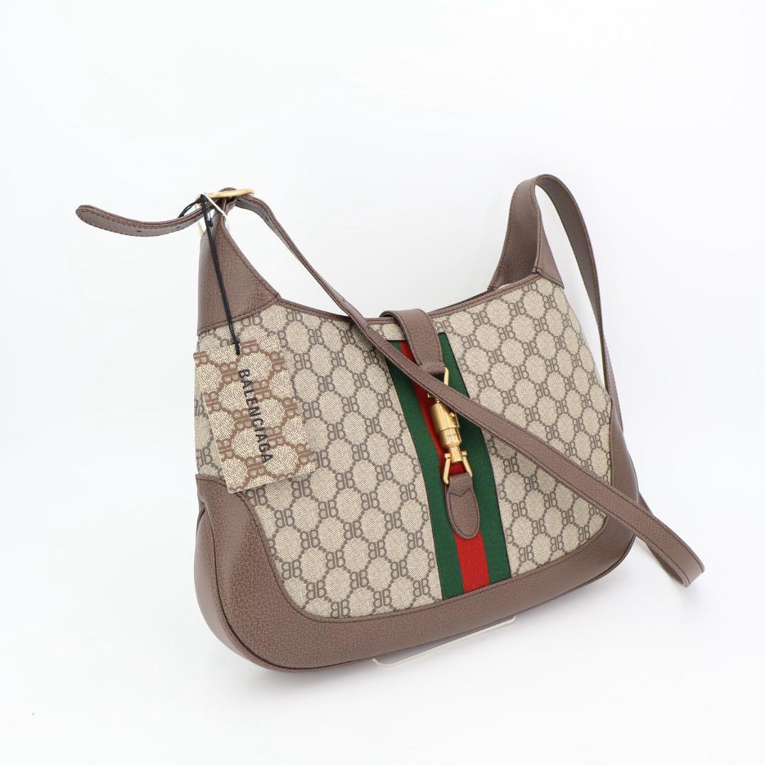 グッチ GUCCI グッチ×バレンシアガ ジャッキー シェリーライン ワンショルダーバッグ 2WAYバッグ 美品